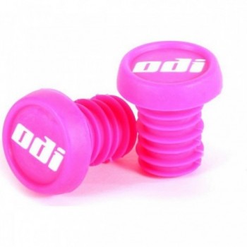 Tapones Terminales BMX Rosa ODI - Par de con Sistema Push - 1