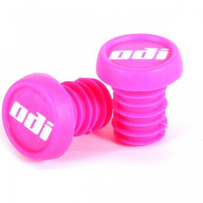 Pink BMX End Caps ODI - Pair with Push Pin System - 1