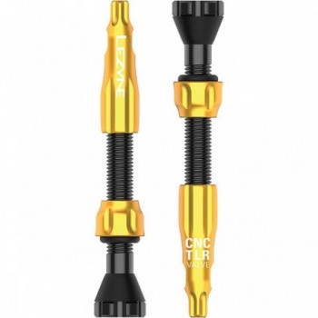 Lezyne CNC 44mm Tubeless Valve in Gold - 1 Pair - 1