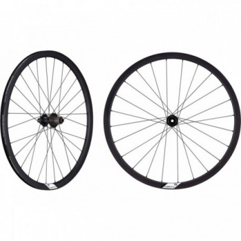 Novatec 30 Disc 28' Tubeless Ready Black Wheelset, Max 110kg, 12mm Thru Axle - 1