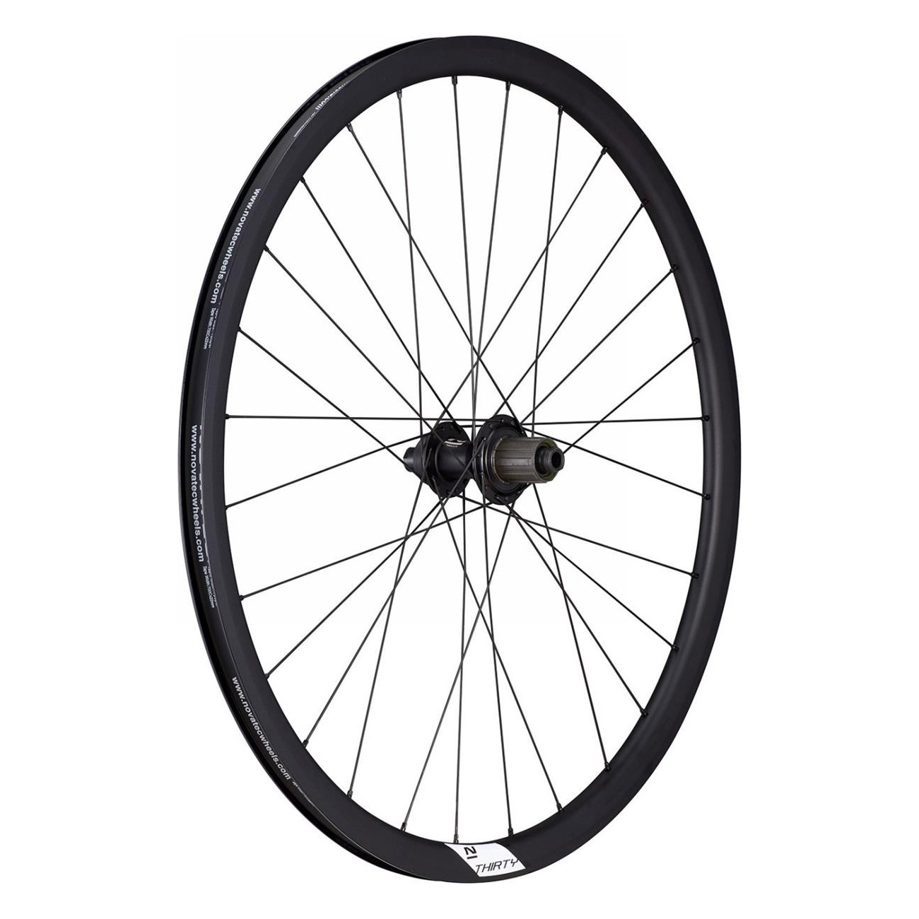 Novatec 30 Disc 28' Tubeless Ready Schwarz, Clincher, Max 110kg, 12mm Achse - 3