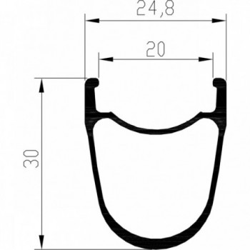 Juego de Ruedas Novatec 30 Disc 28' Tubeless Ready Negro, 12mm - 4