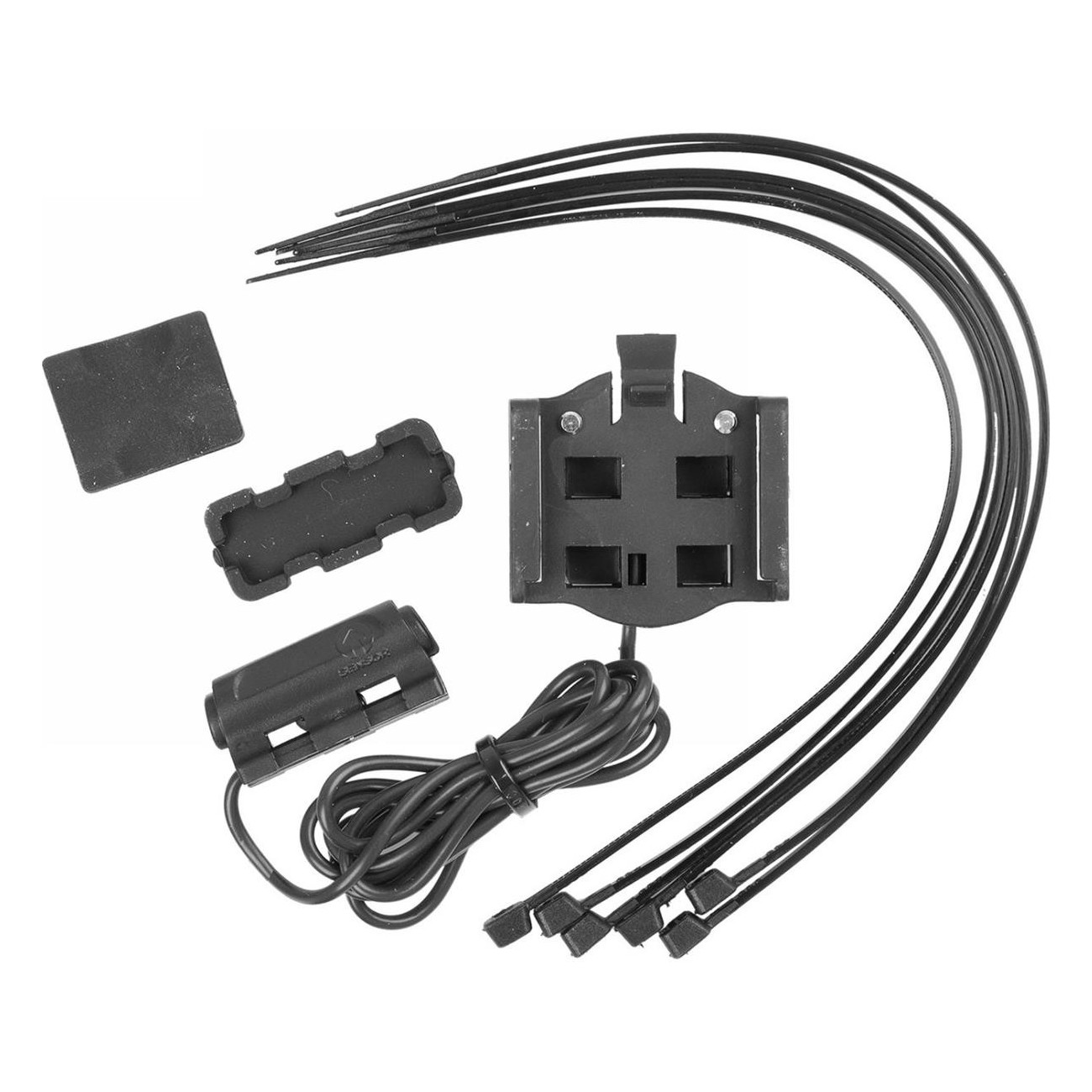 M-WAVE Ersatzhalter Set Schwarz für Computer 244733/244734, Werkzeuglose Montage - 1