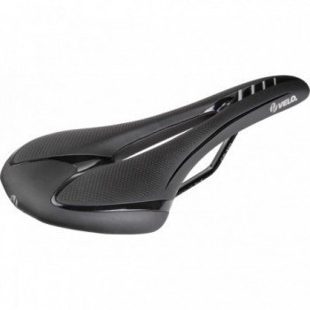 Sella Velo Fit Athlete FC per Strada e MTB, Misura S 286x134 mm, Nero/Argento, Alta Qualità e Comfort - 1 - Selle - 088753902234