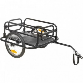 Stalwart Carry Fold 2 Folding Bike Trailer, Black Steel, Max Load 40kg - 1