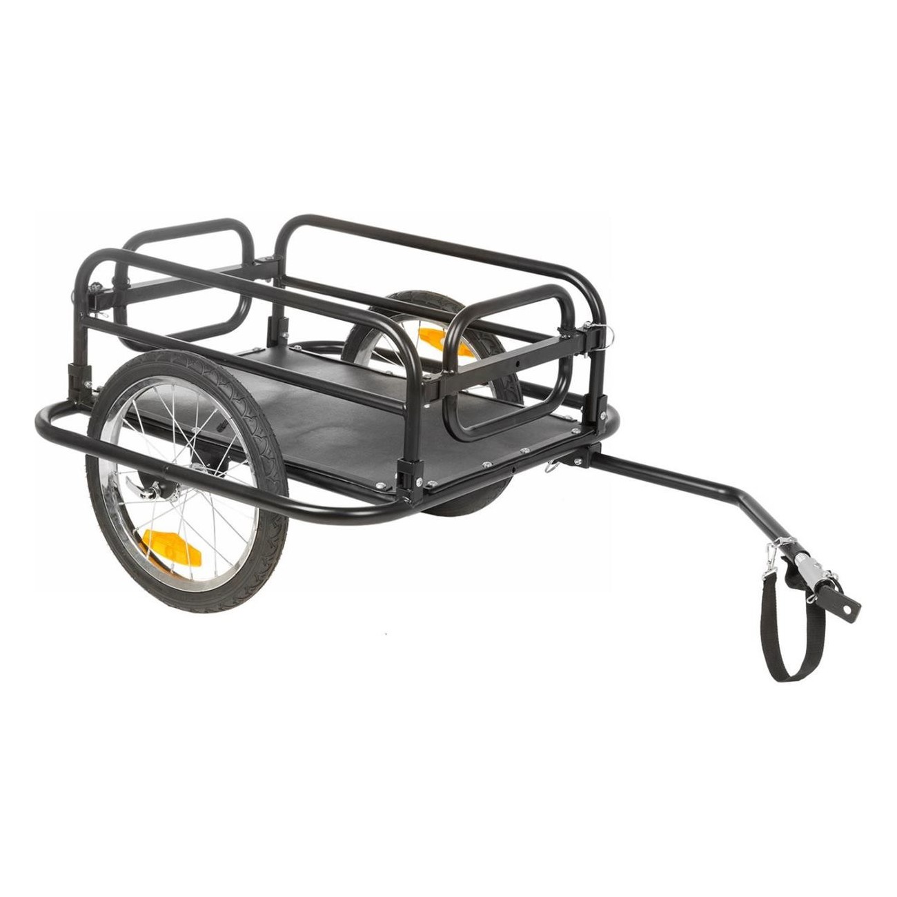 Stalwart Carry Fold 2 Folding Bike Trailer, Black Steel, Max Load 40kg - 1