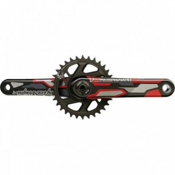 Truvativ Troy Lee Designs Eagle DUB83 12s 170mm Downhill Crank Camo Red/Black - 1