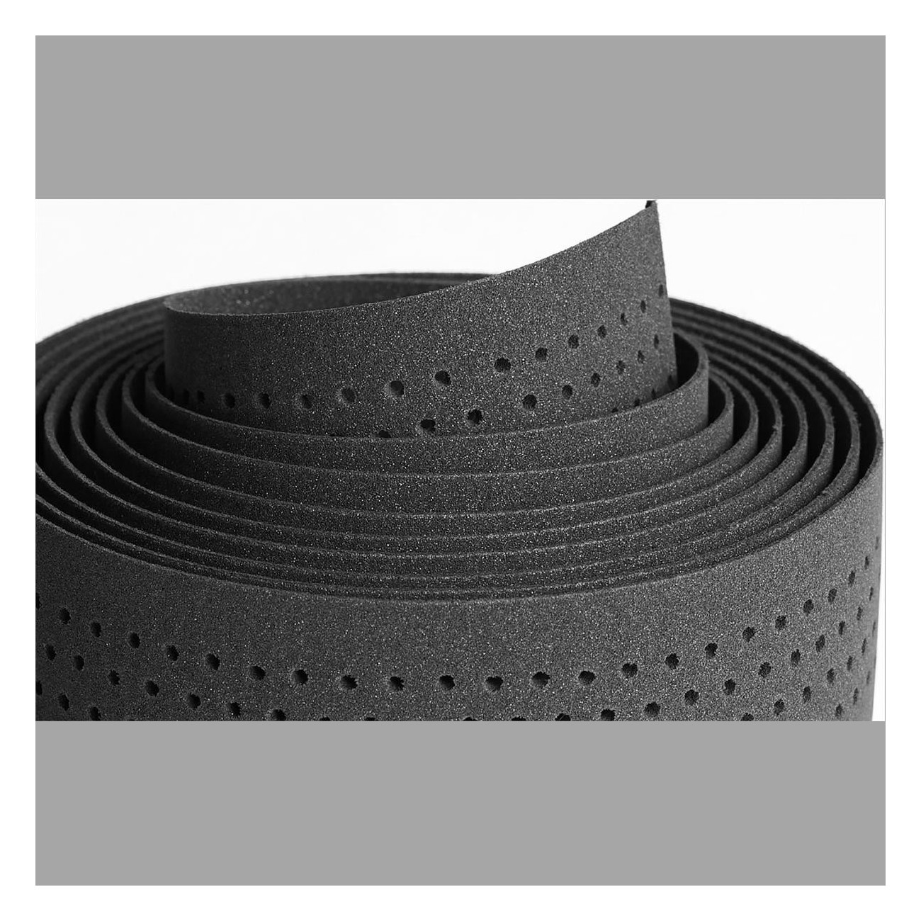 Nabico Gavia 2.5mm Perforated Handlebar Tape Dark Gray - 2m - 2