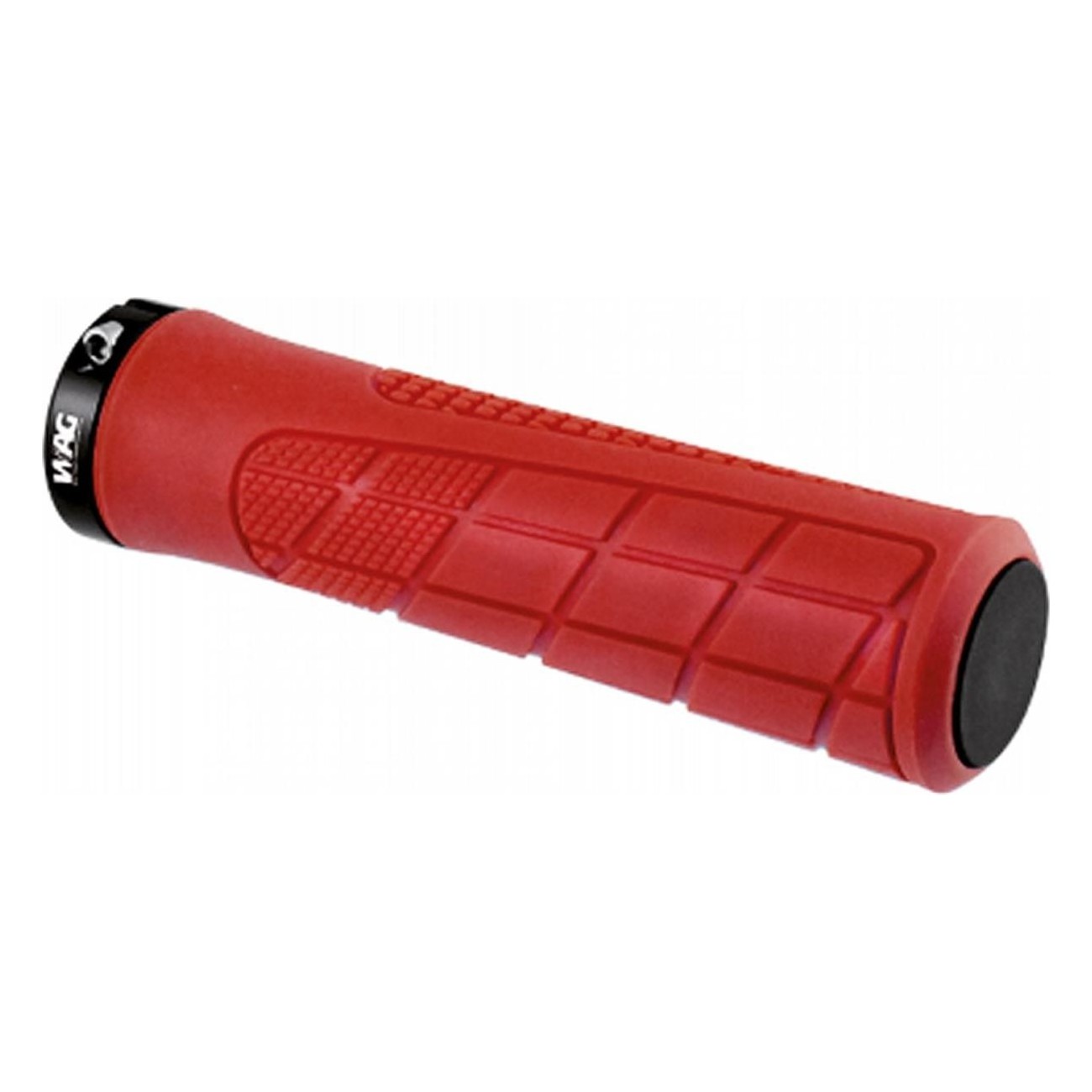 Red 135mm MTB Pro Grips with Lock Ring - Pair - 1