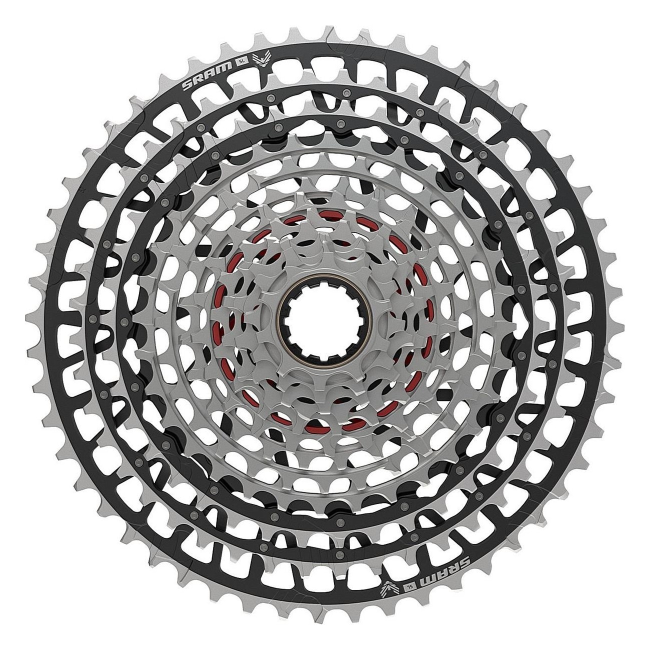 Cassetta SRAM XS-1299 12 Velocità 10-52T per MTB con Tecnologie X-Sync e X-Dome - 1 - Cassette - 0710845891434