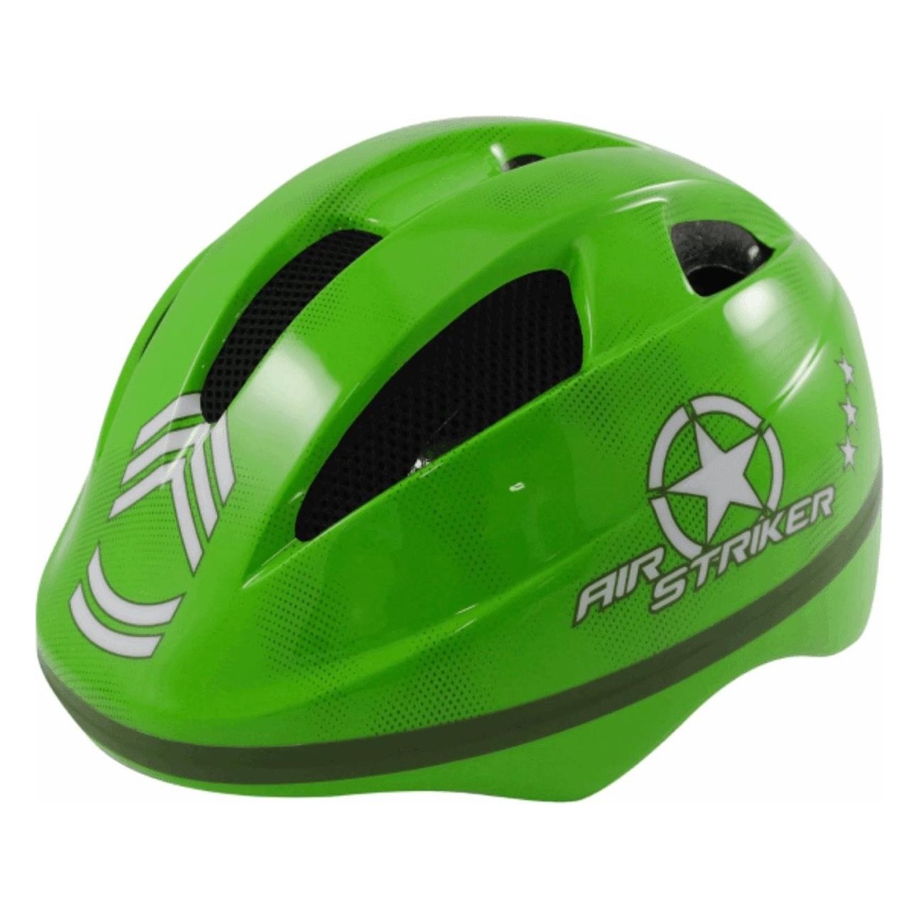 Green Kids Helmet 48-52cm with Air Stricker Ventilation, EN1078 Certified - 1