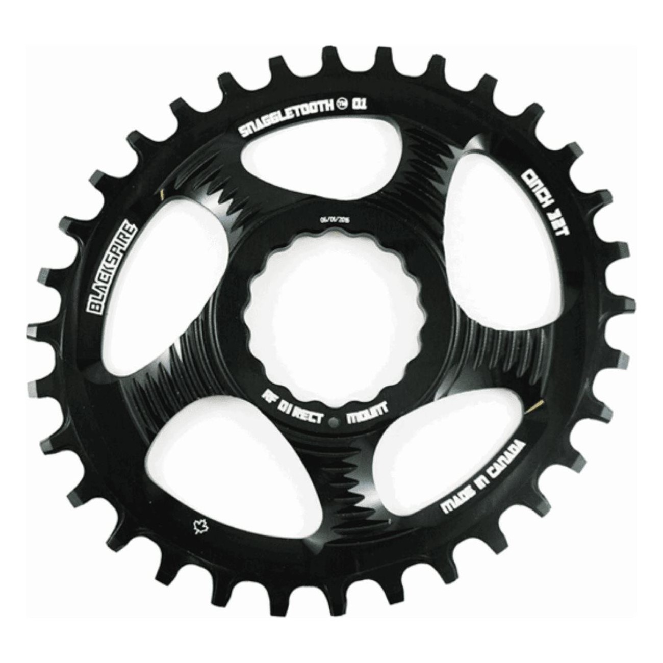 32D RaceFace Cinch Snaggletooth Oval Chainring 6mm Offset for MTB 11/12v - 1