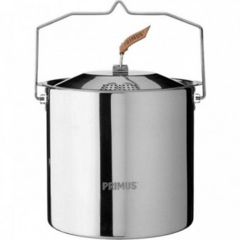 Casserole CampFire en Acier Inox 5L pour Soupe et Ragoût en Plein Air - 1