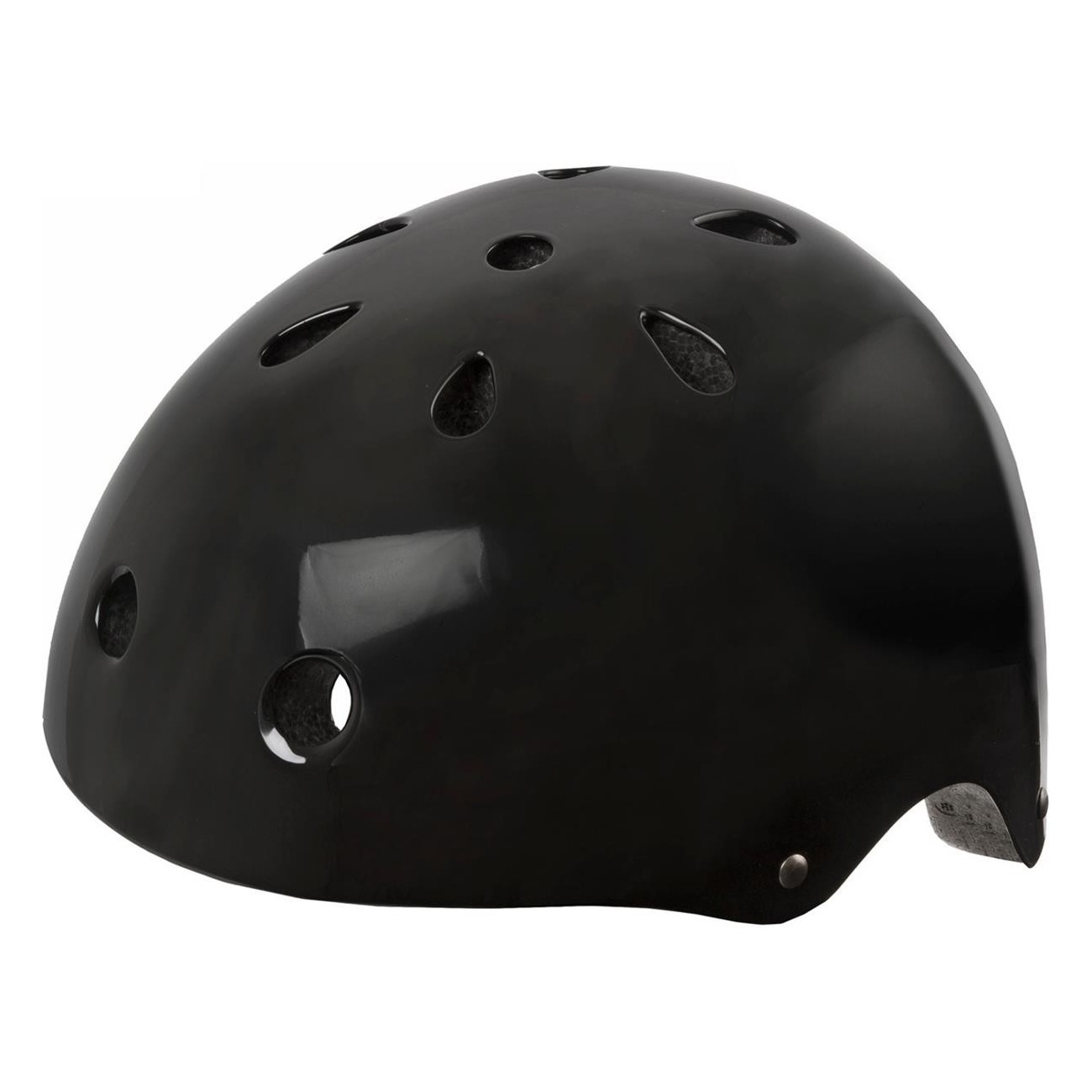 Casque Noir Brillant Ventura Freestyle BMX et Skating Taille M (54-58 cm) - 1