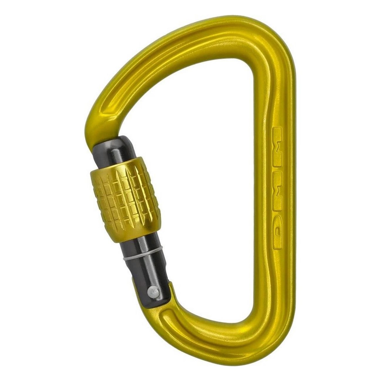 Lime Screwgate Carabiner with Screw Lock - Offset D Design for Safe Climbing - 1