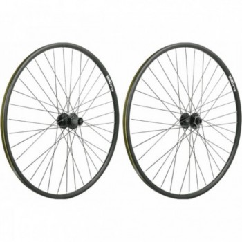 27.5' WAG MTB Wheelset in Black Aluminum, Shimano 10/11v, 6-Bolt Disc - 1