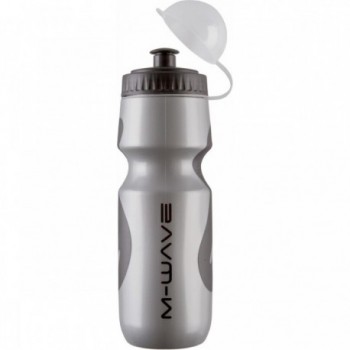 M-Wave PBO 700-NS Water Bottle 650-700cc Silver/Black with Non-Slip Grip - 1