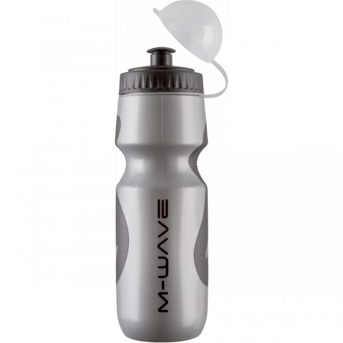 M-Wave PBO 700-NS Water Bottle 650-700cc Silver/Black with Non-Slip Grip - 1