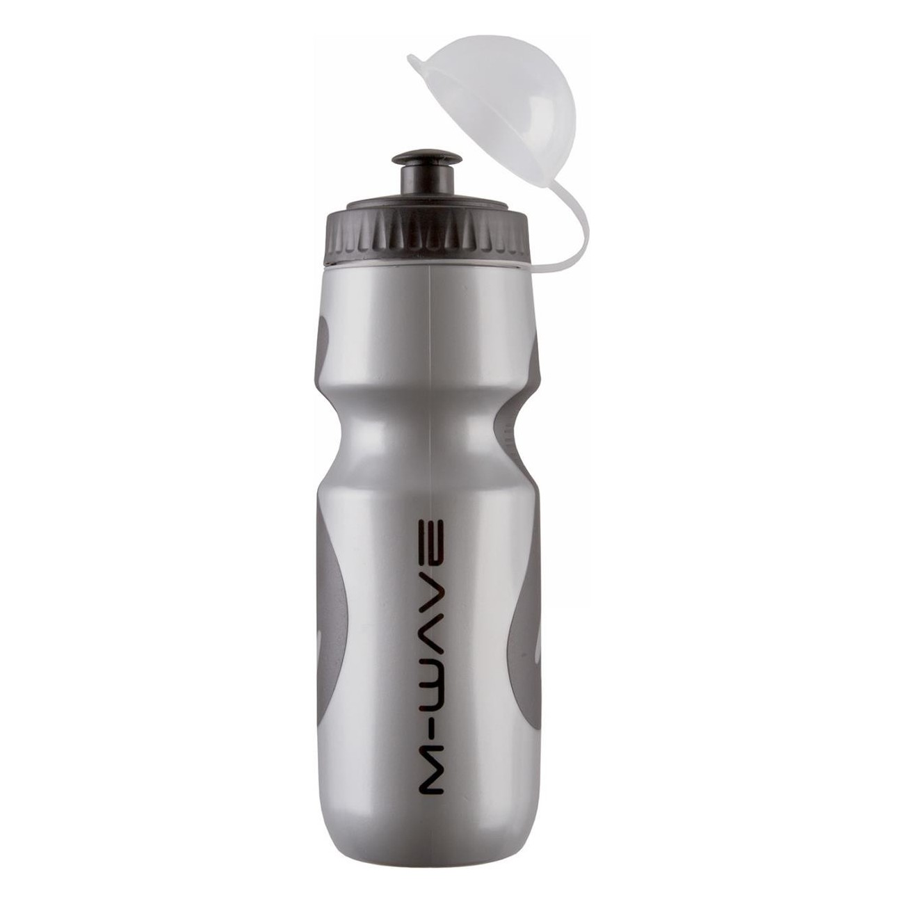 M-Wave PBO 700-NS Water Bottle 650-700cc Silver/Black with Non-Slip Grip - 1