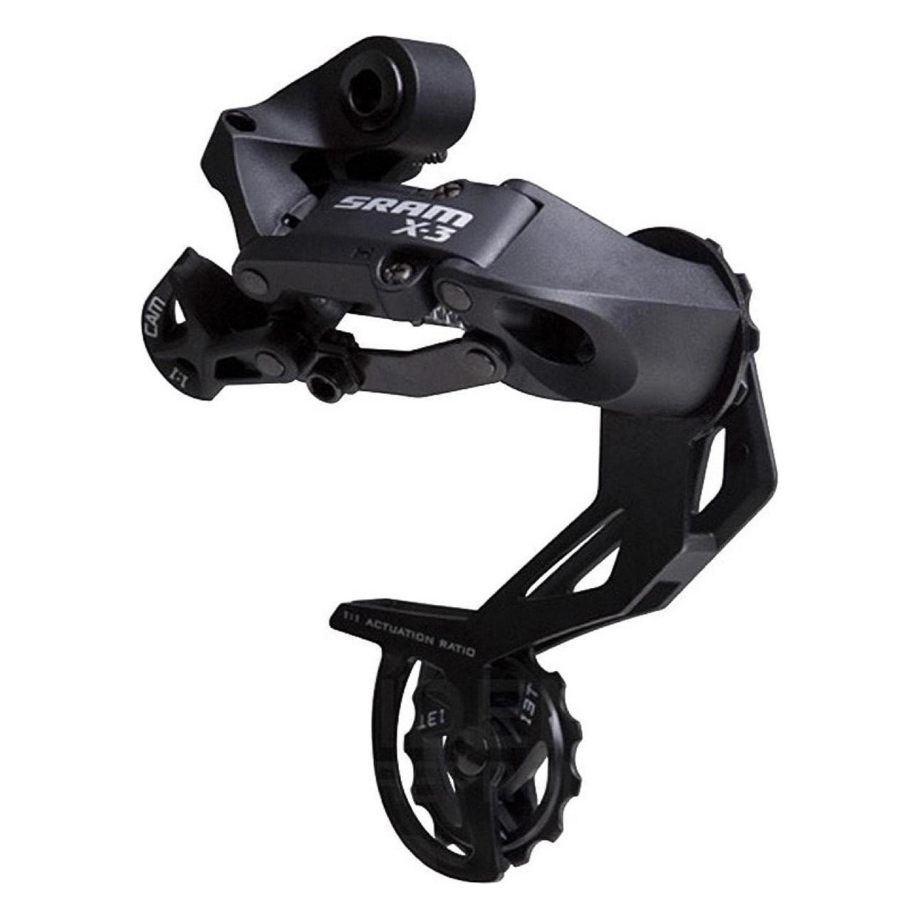 X-3 Rear Derailleur Long Cage Black - Compatible with 9, 8, 7 Speed - 1