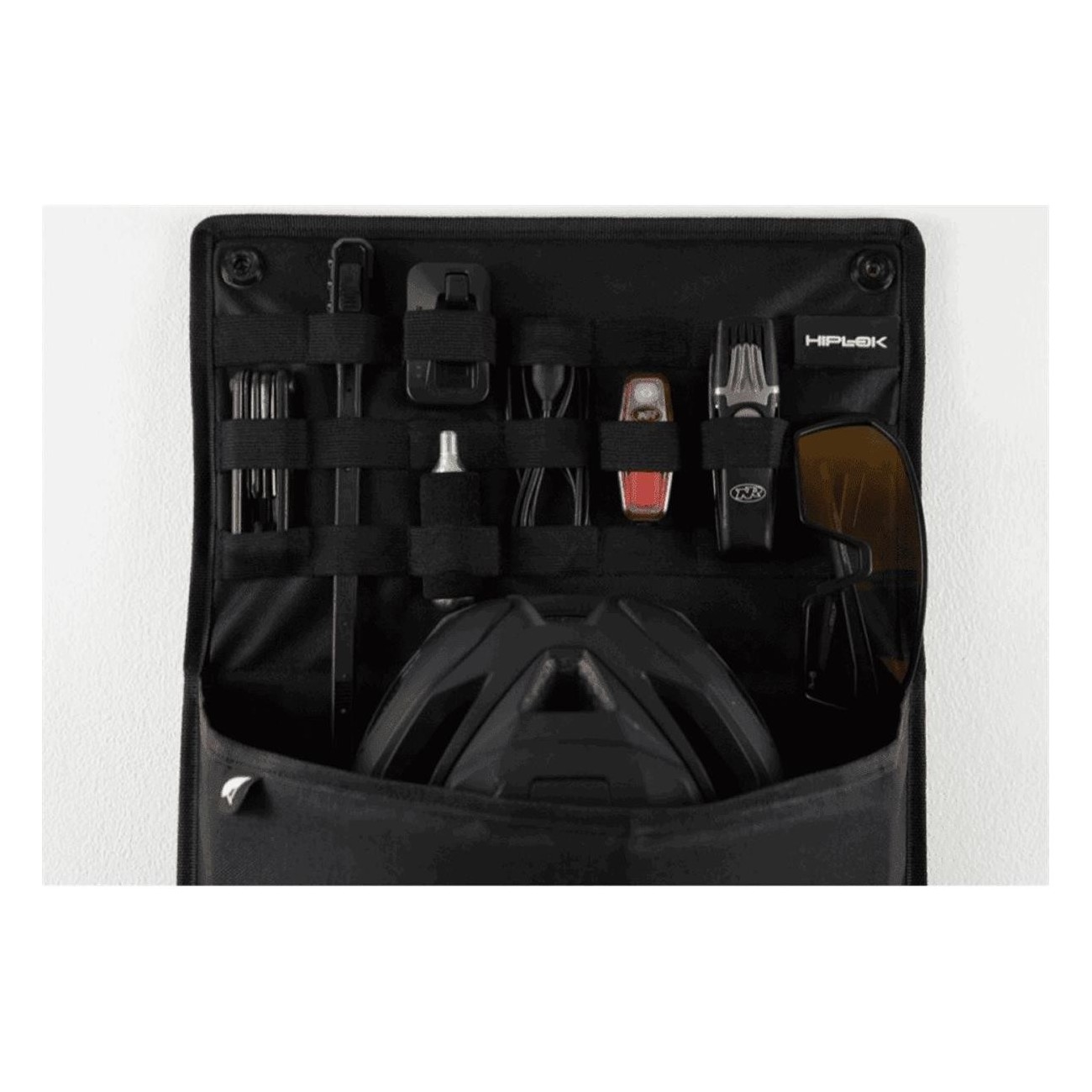 Hiplok Black Nylon Organizer 85x36x30 cm with Helmet and Shoe Pockets - 2