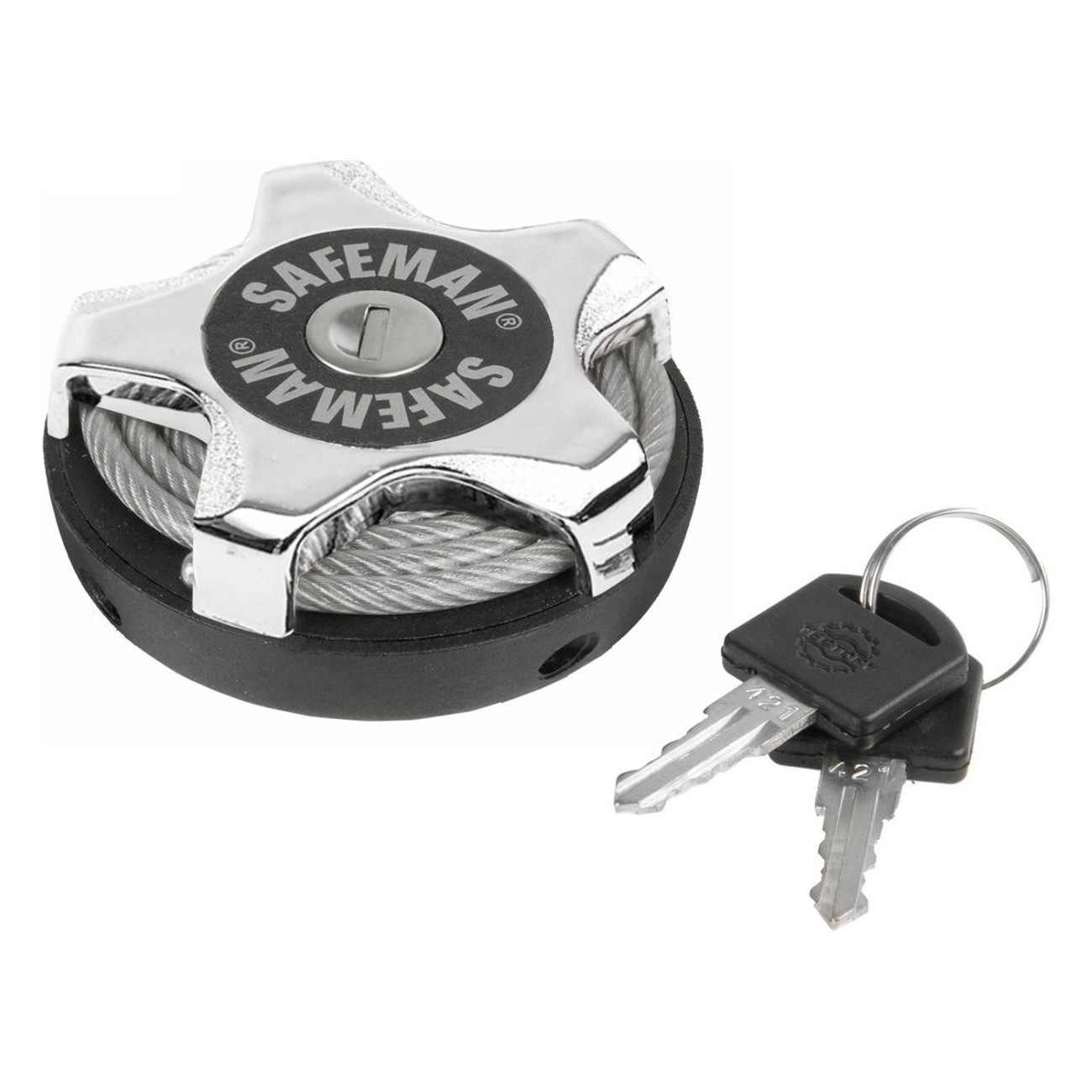 Safeman Multifunctional Lock, Stainless Steel, 75 cm, Lightweight & Compact - 4