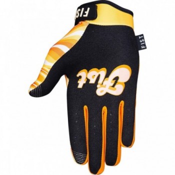 Guantes de Boxeo 70's Swirl Naranja-Negro Talla M - Diseño Ligero y Sensible - 2