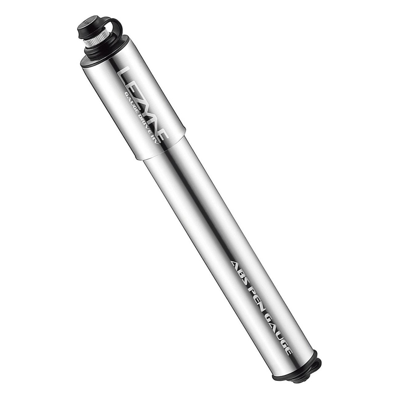 Lezyne CNC Gauge Drive HV Hand Pump Silver for MTB - Lightweight and Compact - 1