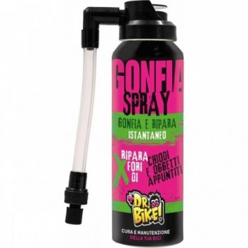 Dr.bike Spray Gonfia e Ripara 125ml per Valvole Regina, Presta, Schrader - 1 - Riparazione e rappezzi - 8005586229571