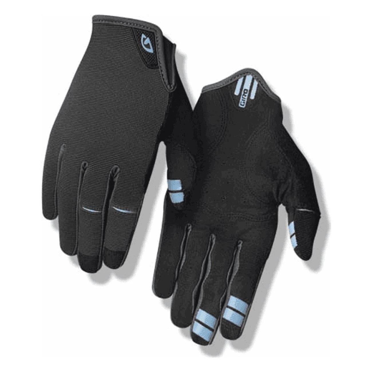 DND Long Summer Gloves XL Breathable Carbon Gray/Blue for Biking - 1