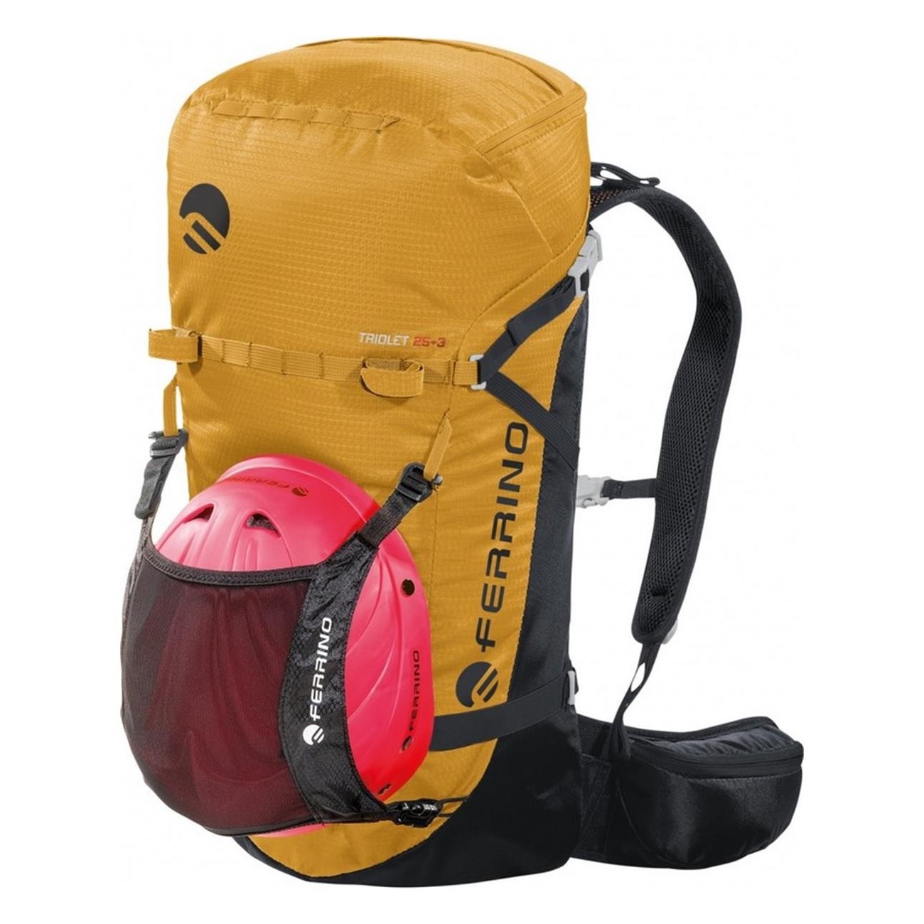 Mochila Triolet 25+3L Amarilla para Alpinismo y Escalada - 7