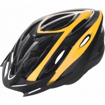 Casco Rider Out-Mould Nero/Giallo Taglia L 58-61cm per MTB e Strada con Ventilazione Ottimale e Visiera Removibile - 1 - Caschi 