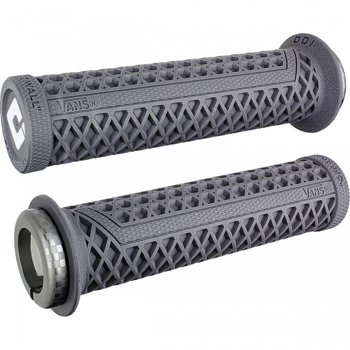 Poignées ODI Vans V2.1 Lock-On Graphite avec Colliers Gris 135mm pour BMX et MTB - 1