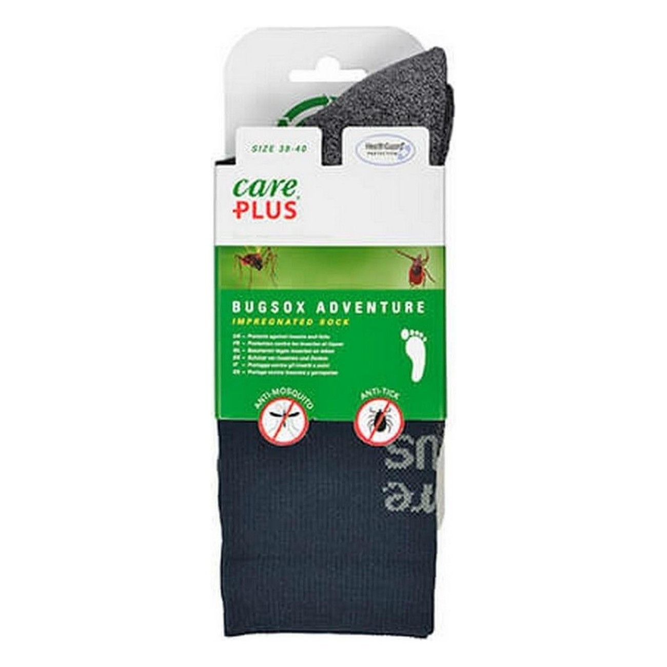 Calze Insettorepellenti Bugsox Adventure Navy Taglia 41-43 - Traspiranti e Confortevoli per Escursioni e Trekking - 2 - Protezio