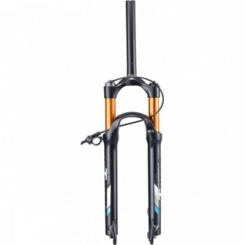 29' MTB 360A Aluminum Shock Fork with Disc Brakes, Quick Release, 120mm Travel - 1