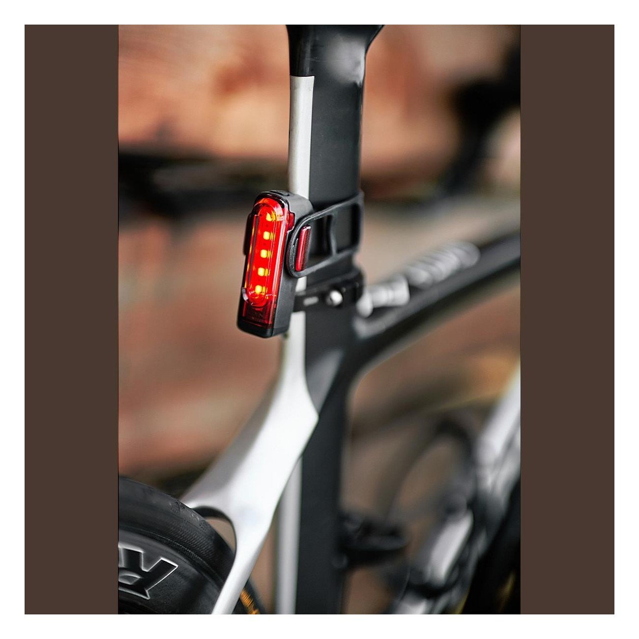 StVZO Rear LED Strip for Bicycle - 270° Visibility, USB Rechargeable, 36 Lumen, IPX7 - 3