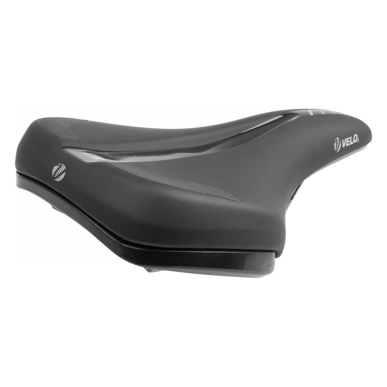 Sella VELO-FIT E1 per E-bike, Misura M, 145x270 mm, Colore Nero - 1 - Selle - 0887539030490