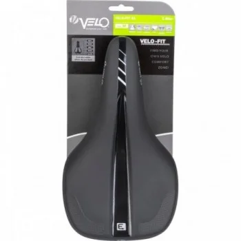 Selle VELO-FIT E1 pour E-bike, Taille M, 145x270 mm, Couleur Noir - 5