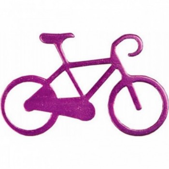 Set de 12 Llavero de Aluminio con Motivo de Bicicleta, Colores Variados - 3