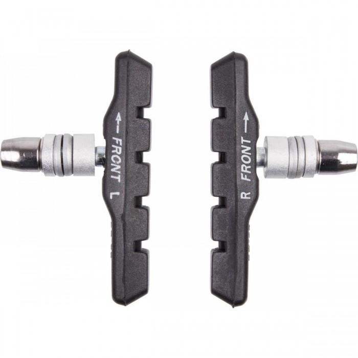 M-Wave 72mm Black V-Brake Pads, Pair with Bolt and Mounting Parts - 1