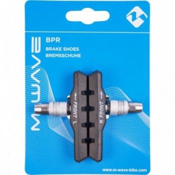 M-Wave 72mm Black V-Brake Pads, Pair with Bolt and Mounting Parts - 3