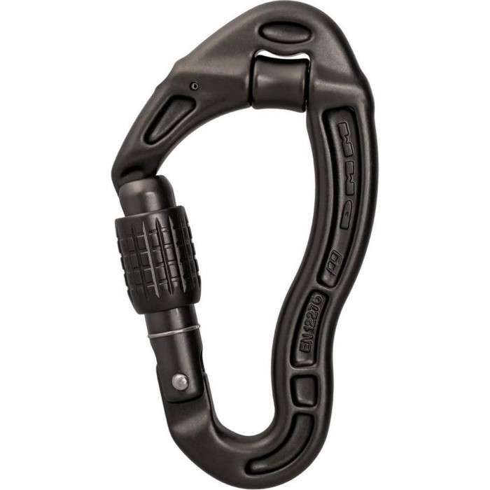 Matt Grey Screwgate Safety Carabiner with Screw Gate - 63g, Ideal for Industrial and Recreational Use - 1