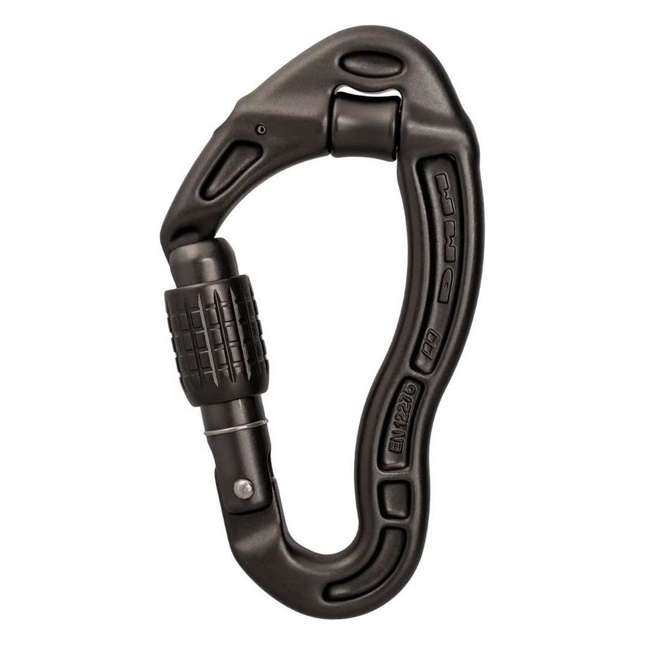 Matt Grey Screwgate Safety Carabiner with Screw Gate - 63g, Ideal for Industrial and Recreational Use - 1