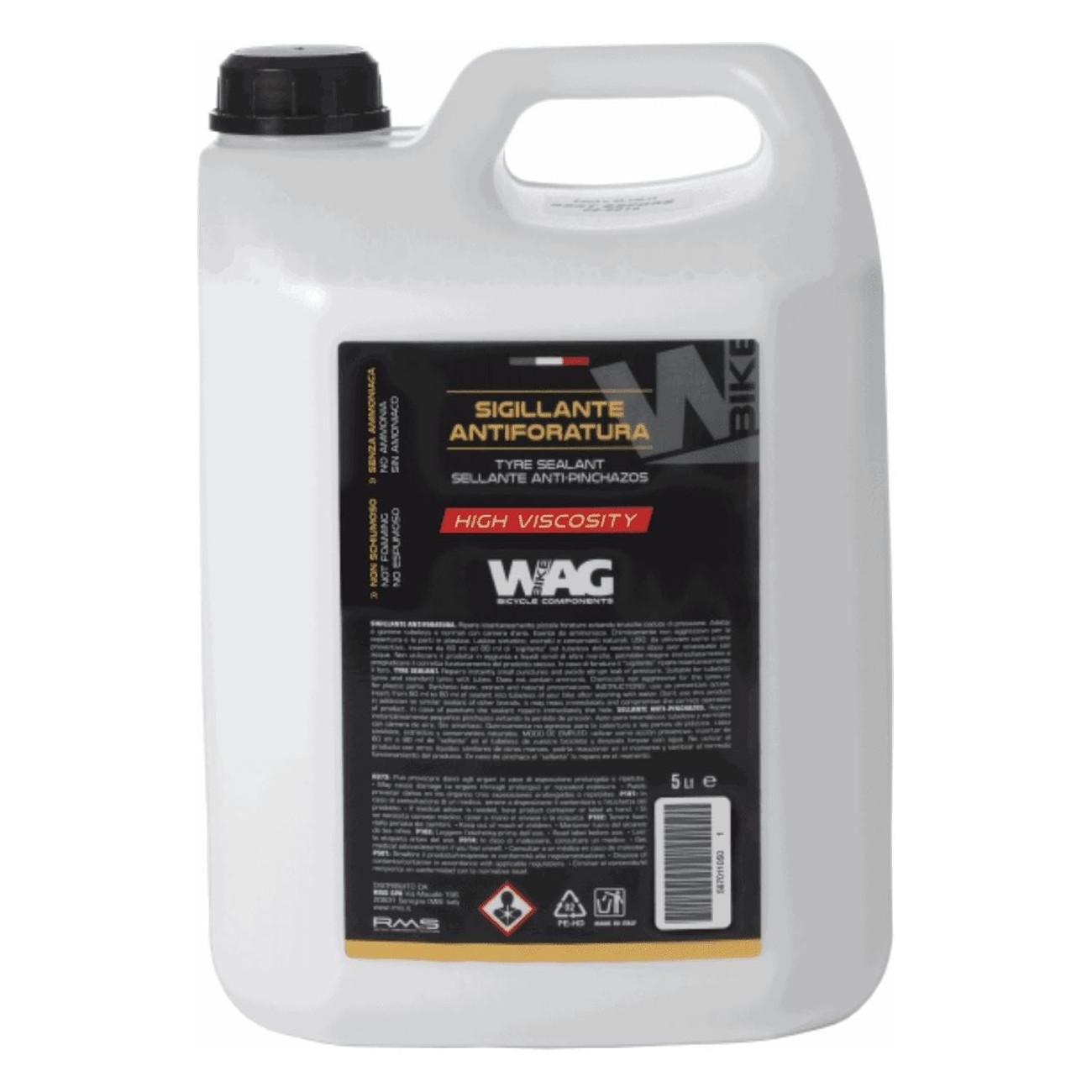 Non-Foaming Sealant 5L for Tubeless and Inner Tubes, Ammonia-Free - 1