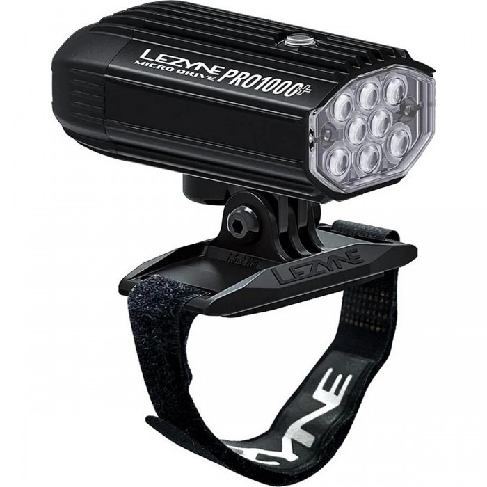 Lezyne Micro Drive Pro 1000+ Helm Lampe Schwarz, 1000 Lumen, IPX7 - 1