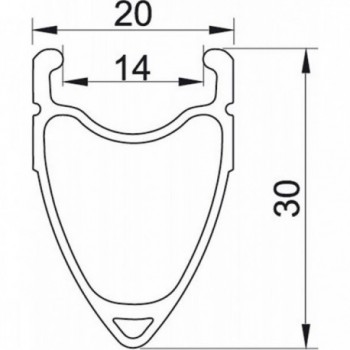 Cerchio Stradale Taurus 28' Argento Anodizzato 622x14 mm, 36 Fori, 540g - Ideale per Biciclette a Velocità Singola e Allenamento