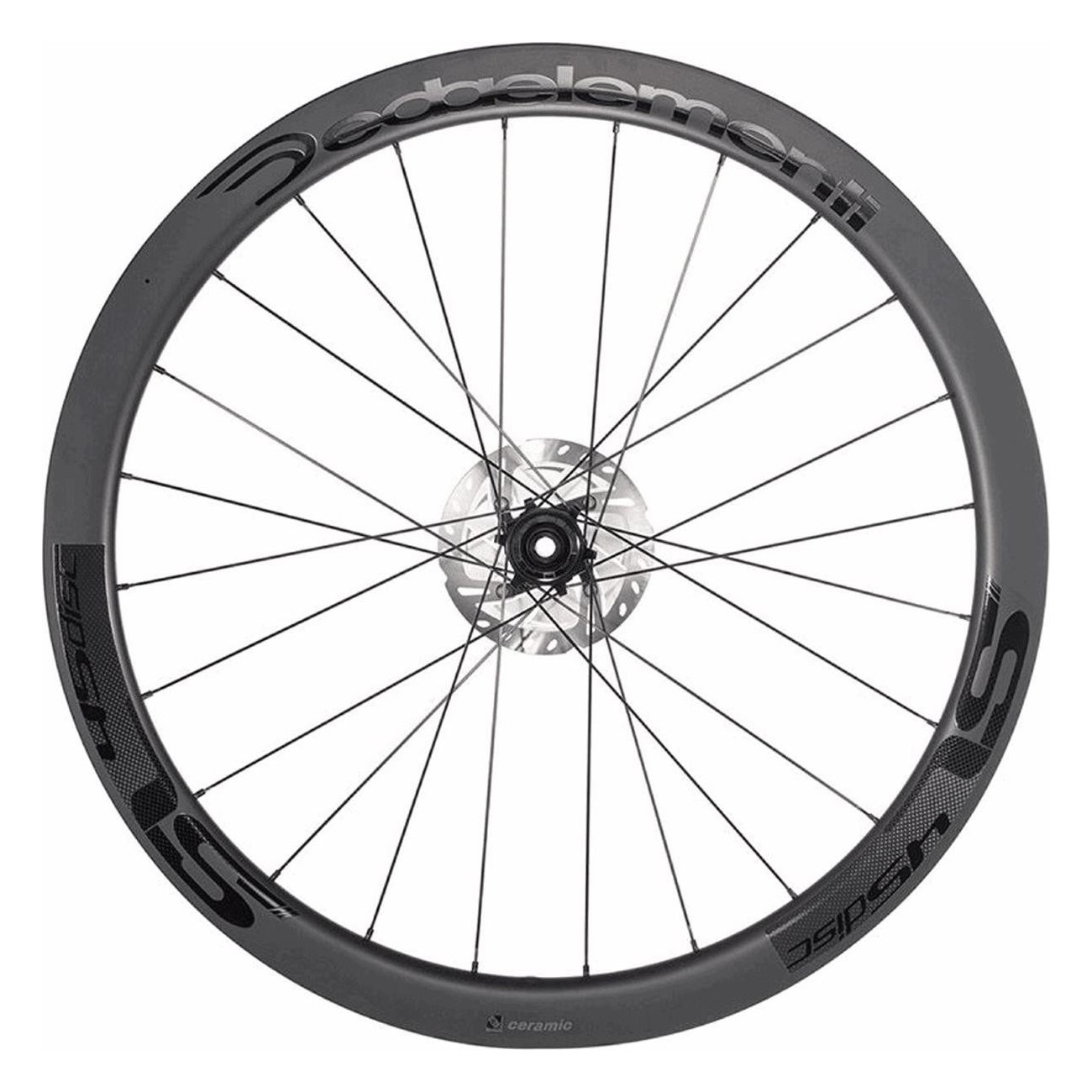 Roues Arrière Deda SL45DB 28x45mm en Carbone Tubeless Ready pour Freins à Disque, Compatible Shimano 10/11V - 1