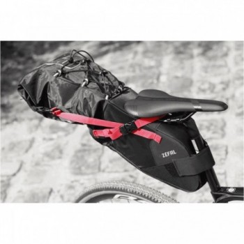 Bolsa de Sillín Z Adventure R17 Impermeable 8-17L Negra Roja para Ciclistas - 2