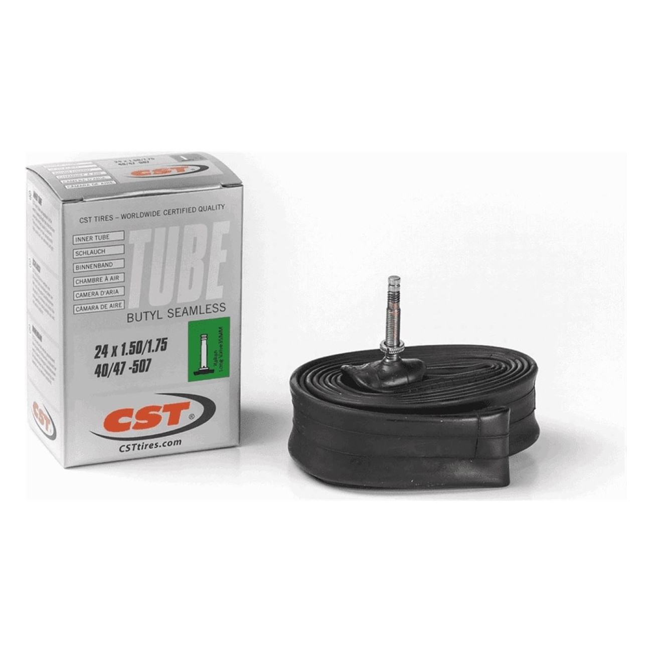 6933882566019 - CST 24x150 175 Schlauch mit 35mm Ventil für 24 Zoll Fahrräder - Standard 6933882566019 - CST 24x150 175 Schlauch mit 35mm Ventil für 24 Zoll Fahrräder - Standard