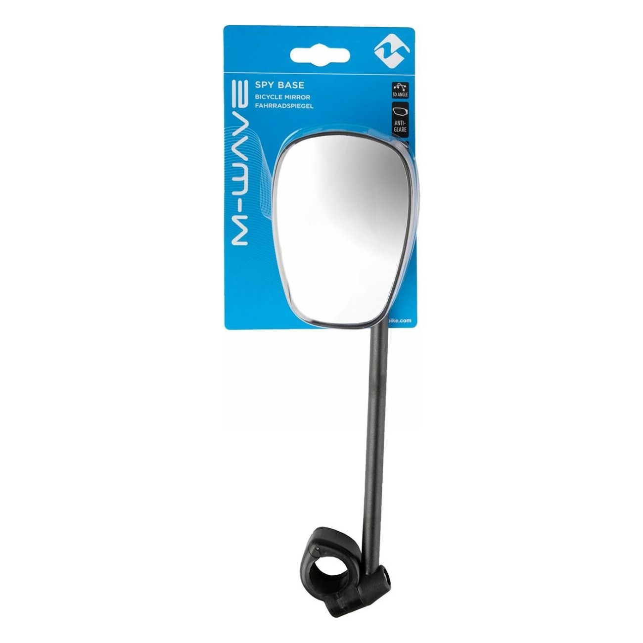 Miroir 3D pour e-bike Spy Base noir, montage guidon 10,5x7 cm, collier 22,2 mm - 4